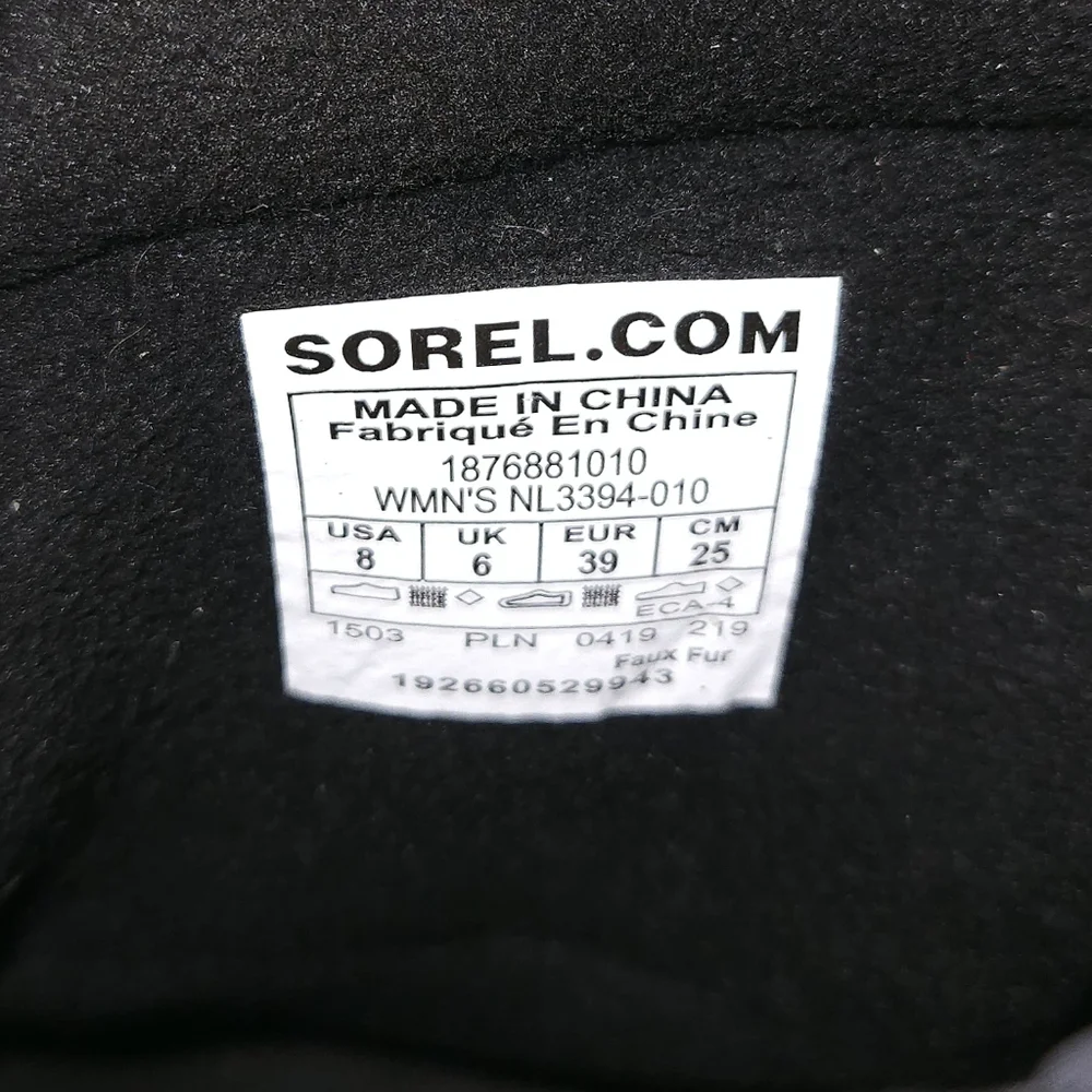 SOREL Out 'N About Puffy Mid Boots Navy Blue US 8